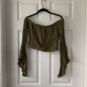Off the Shoulder Crop Top